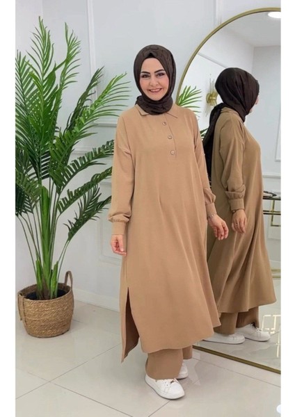 2'li Tesettür Pantolon Elbise Takımı modelleri