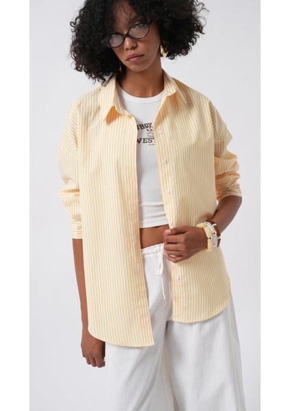 Çizgili Basic Gömlek indirimleri