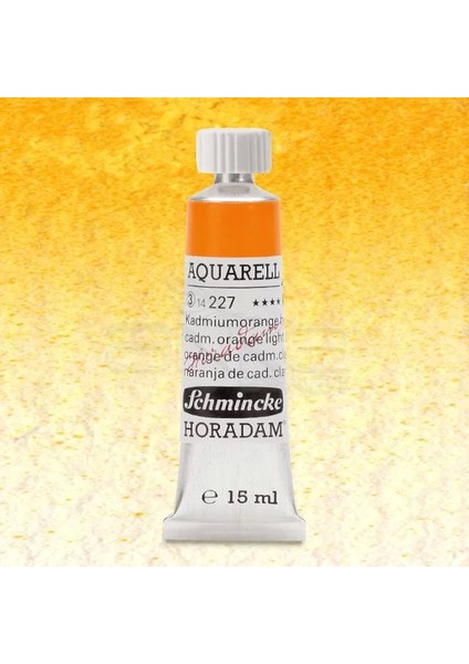 Horadam Aquarell Tube 15ML Seri 3 Cadmium Orange Light 227