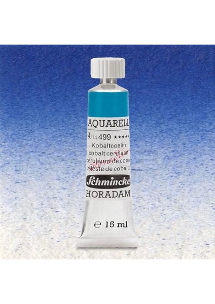Horadam Aquarell Tube 15ML Seri 4 Cobalt Cerulean 499