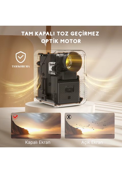 U4 Pro Akıllı Projeksiyon Cihazı 1080P Full HD - Android - Wifi - 450 ANSI Lumen fiyatları