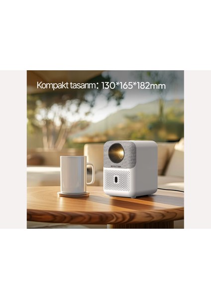 U4 Pro Akıllı Projeksiyon Cihazı 1080P Full HD - Android - Wifi - 450 ANSI Lumen