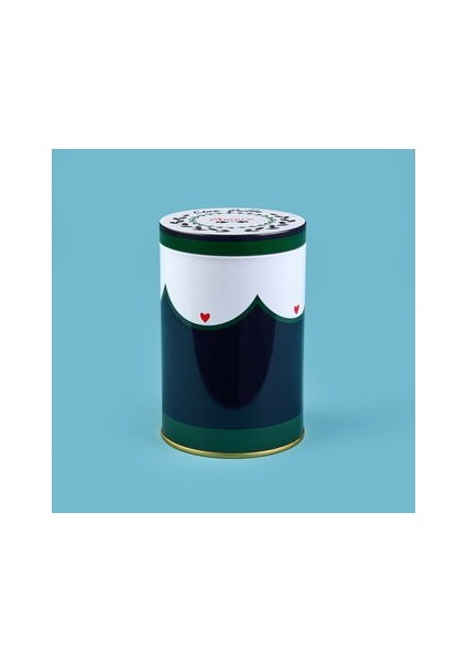 Amore Yuvarlak Tekli Metal Kutu - Renkli - 900 ml