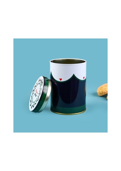 Amore Yuvarlak Tekli Metal Kutu - Renkli - 900 ml fiyatları