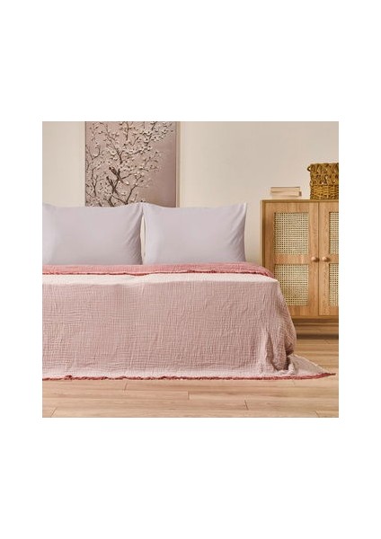 Soft Hevin Çift Kişilik Yatak Örtüsü - Kiremit - 220X240 cm fiyatları