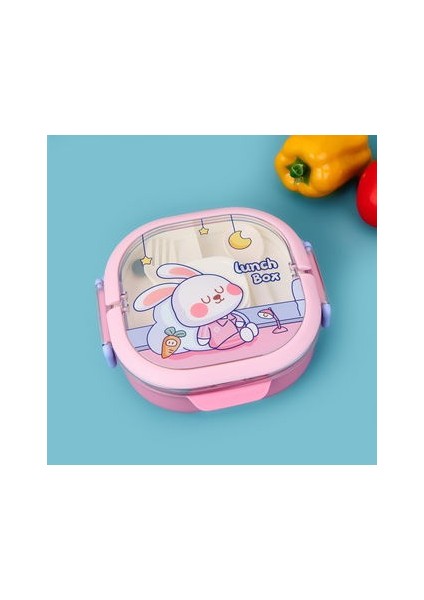 Figürlü Yemek Kabı - Pembe - 700 ml fiyatları