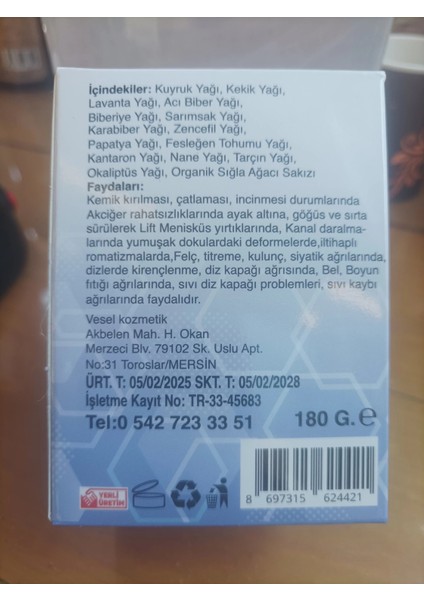 Kuyruk Yağı Kremi 180 G modelleri