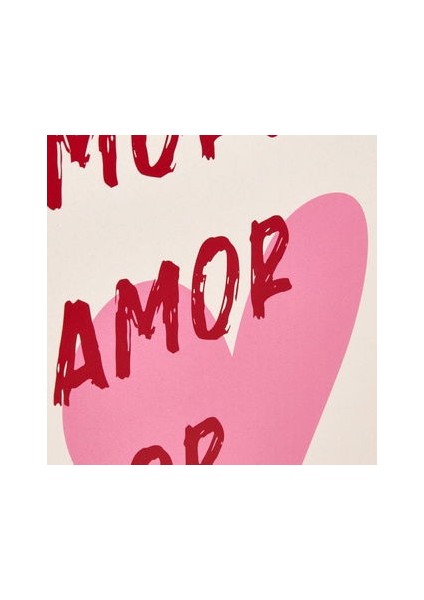 Deco Bold Hearts Duvar Panosu - Kırmızı / Pembe - 30X40 cm modelleri