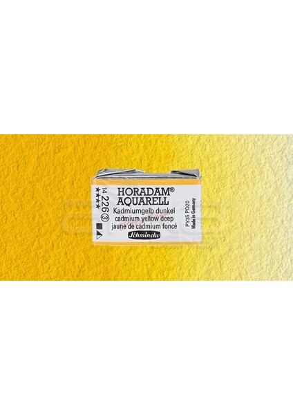 Horadam Aquarell 1/1 Tablet 226 Cadmium Yellow Deep Seri 3