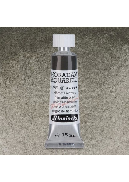 Horadam Aquarell Tube 15ML Seri 3 Hematite Black 789