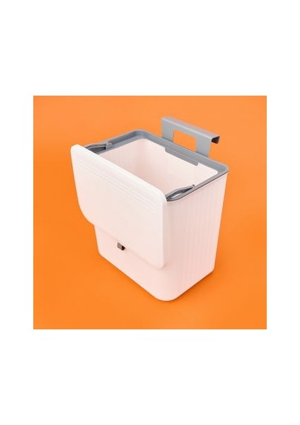 Çift Yönlü Asılabilir Çöp Kovası - Beyaz - 27,5X28X18,5 cm modelleri