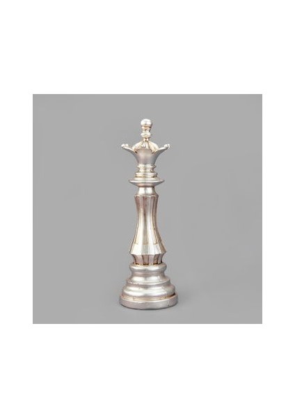 Deco Vezir Dekor - Gümüş - 38 cm