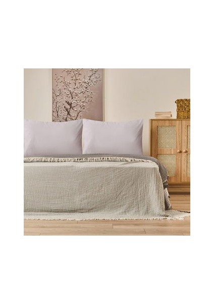 Soft Hevin Çift Kişilik Yatak Örtüsü - Antrasit - 220X240 cm fiyatları
