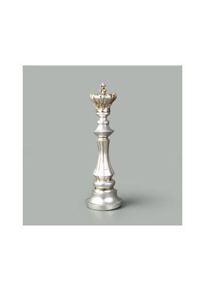 Deco Şah Dekor - Gümüş - 40 cm