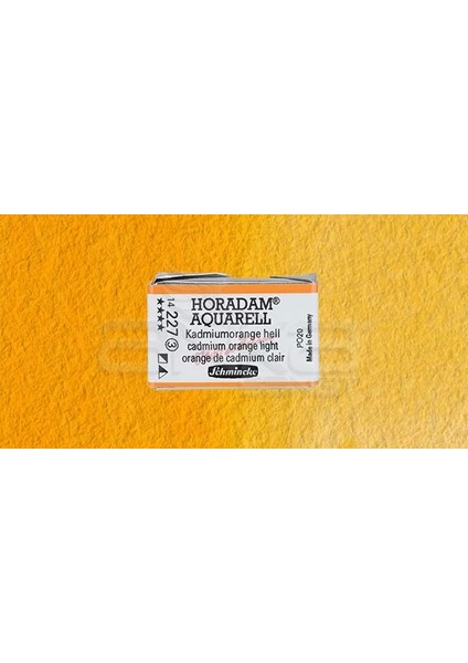 Horadam Aquarell 1/1 Tablet 227 Cadmium Orange Light Seri 3