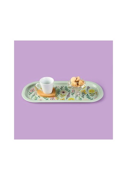 Flowers Sunumluk Tepsi - Renkli - 3,94X15,9 cm fiyatları