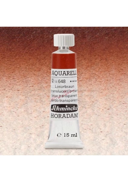 Horadam Aquarell Tube 15ML Seri 2 Translucent Brown 648