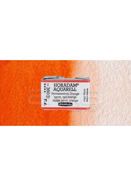 Horadam Aquarell 1/1 Tablet 360 Permanent Red Orange Seri 3