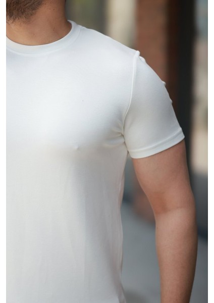 Erkek Basic Kısa Kollu Tişört - 2xl - Beyaz modelleri