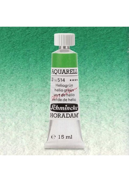 Horadam Aquarell Tube 15ML Seri 2 Helio Green 514