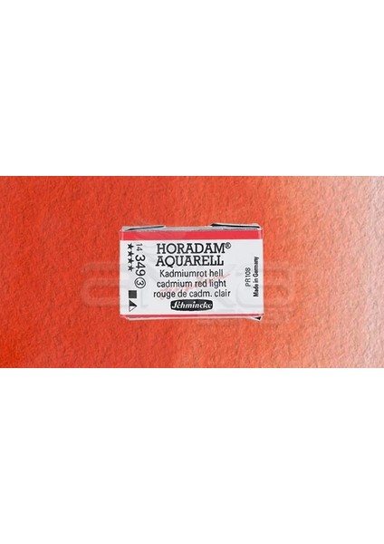 Horadam Aquarell 1/1 Tablet 349 Cadmium Red Light Seri 3