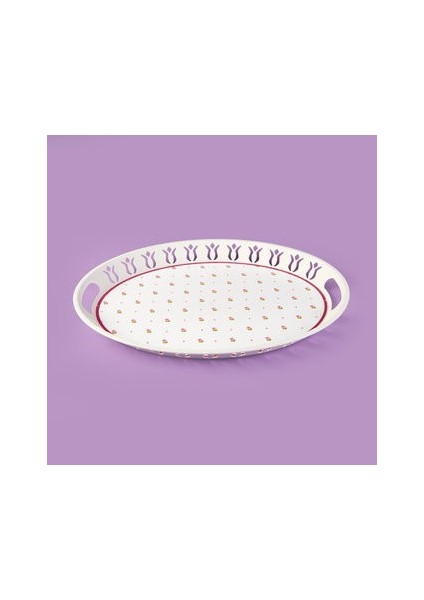 Kitchen Çıtır Çiçek Tepsi - Renkli - 50X38 cm