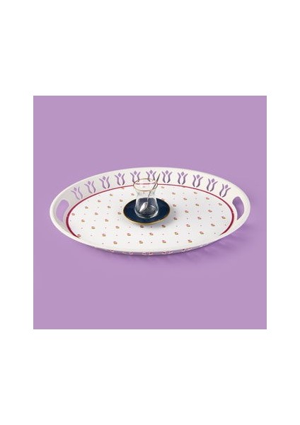 Kitchen Çıtır Çiçek Tepsi - Renkli - 50X38 cm fiyatları