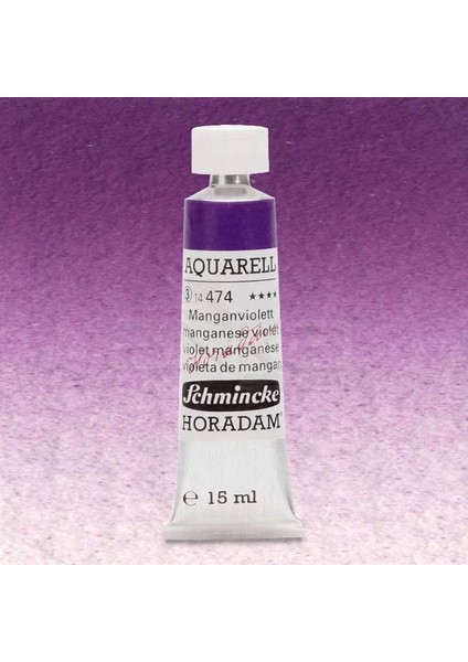 Horadam Aquarell Tube 15ML Seri 3 Manganese Violet 474