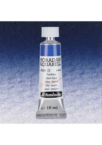 Horadam Aquarell Tube 15ML Seri 3 Dark Blue Indigo 498