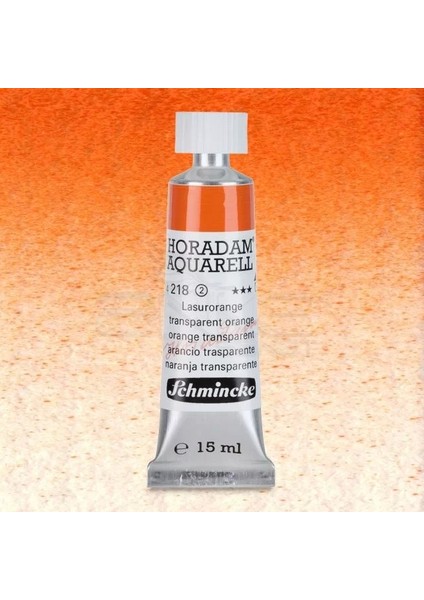 Horadam Aquarell Tube 15ML Seri 2 Translucent Orange 218