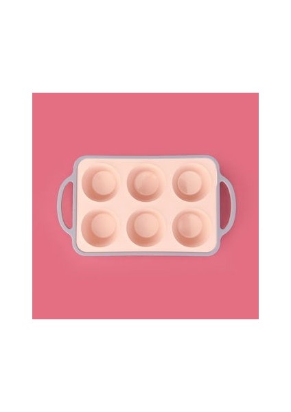 Star 6'lı Silikon Kek Kalıbı - Asorti - 33X18 cm modelleri