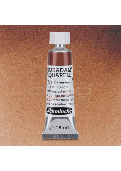 Horadam Aquarell Tube 15ML Seri 2 Transparent Umber 671