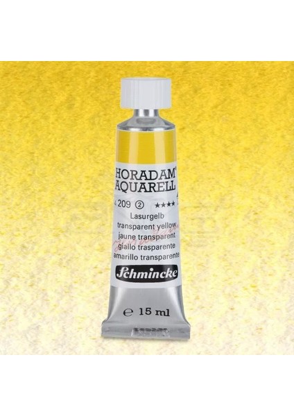 Horadam Aquarell Tube 15ML Seri 2 Translucent Yellow 209