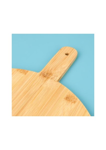 Pizza Sunum Tahtası ve Bıçağı - Açık Kahverengi - 34 cm modelleri
