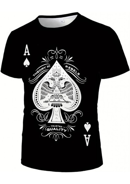 Erkekkısa Kollu Yuvarlak Yaka Desenli Viskon T-Shirt fırsatları