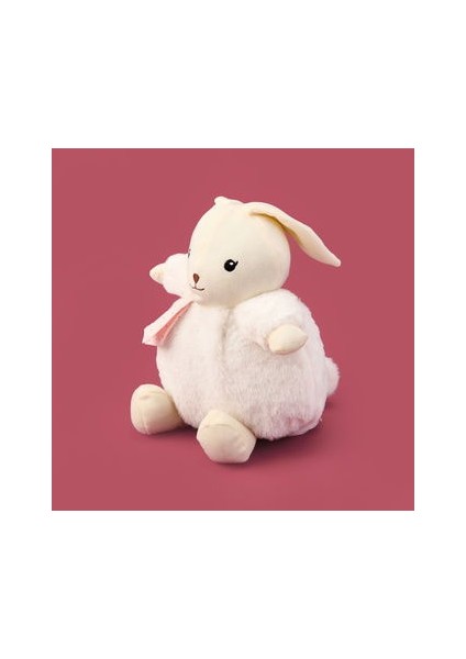 Soft Tombul Tavşan Figürlü Yastık - Bej - 26X30 cm modelleri