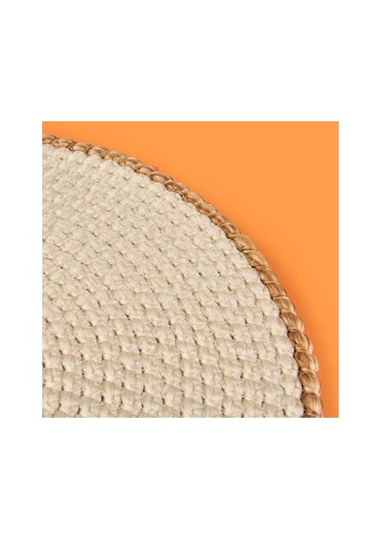 Soft Bej Kalp Nakışlı Supla - Ekru - 33X33 cm modelleri