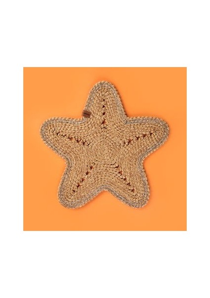 Soft Yıldız Supla - Bej - 35X42 cm