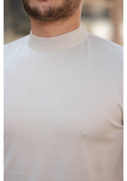 Erkek Yarım Balıkçı Yaka Kısa Kollu Tişört modelleri