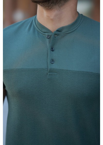 Erkek Hakim Yakalı Kısa Kollu Pamuklu T-Shirt modelleri