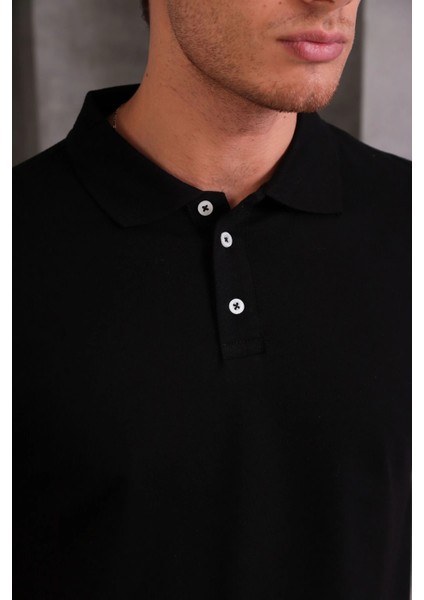 Erkek Slim Fit Pamuklu Yumuşak Doku Nefes Alan Kumaş Yakalı Tişört fiyatları