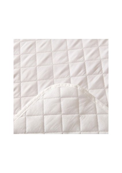 Soft Nando Tek Kişilik Lastikli Alez - Beyaz - 100X200 cm fiyatları