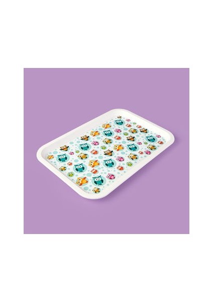 Kitchen Owls Tepsi - Renkli - 21X31 cm modelleri