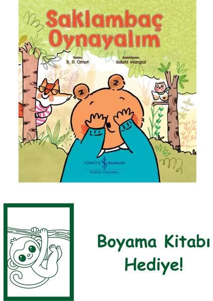 Saklambaç Oynayalım + Boyama Kitabı