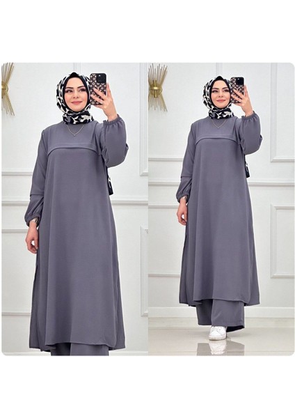Tesettür Elbise Bilek Boy Uzun Elbise Pantalon Takımı Tesettür Takım fiyatları