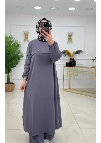 Tesettür Elbise Bilek Boy Uzun Elbise Pantalon Takımı Tesettür Takım modelleri