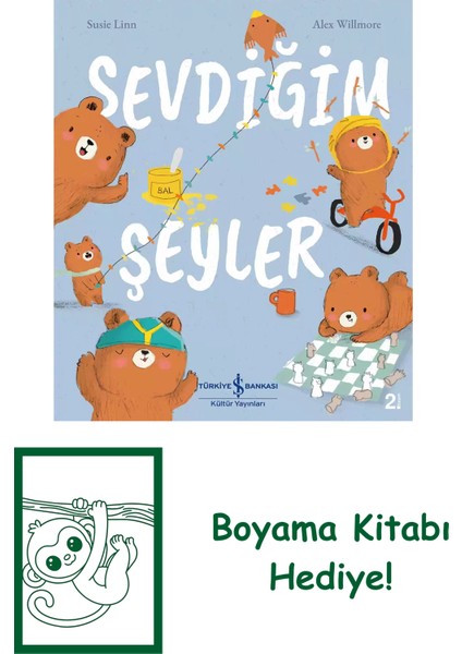 Sevdiğim Şeyler + Boyama Kitabı