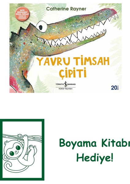 Yavru Timsah Çipiti + Boyama Kitabı