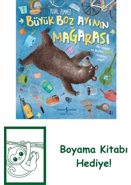 Büyük Boz Ayının Mağarası + Boyama Kitabı