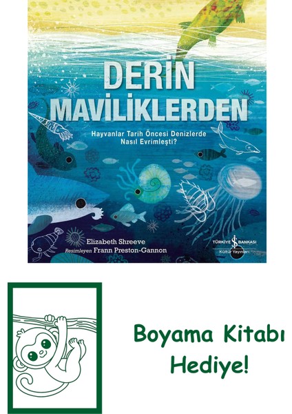 Derin Maviliklerden – Hayvanlar Tarih Öncesi Denizlerde Nasıl Evrimleşti? + Boyama Kitabı